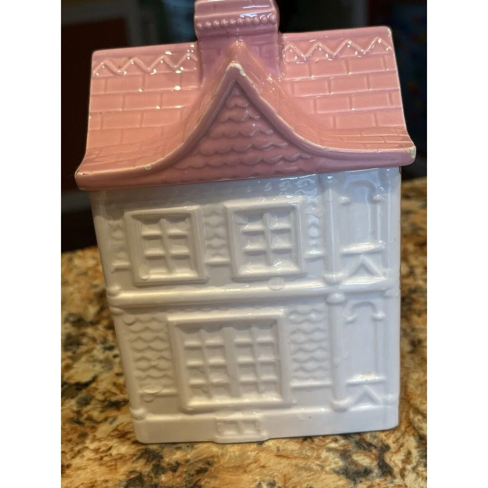 Vintage 1989 Avon Townhouse Canister Tea Room Kitchen Canister Cookie Jar